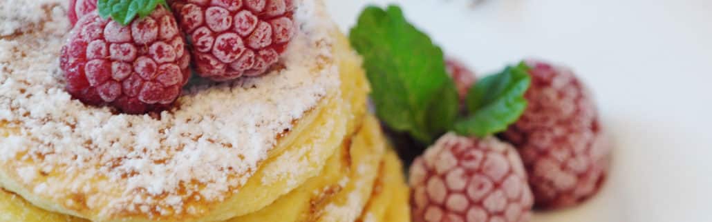 pancake e lamponi